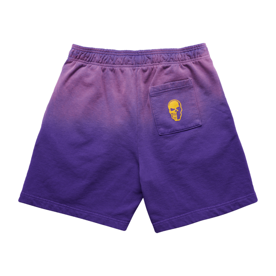 Warren Lotas Los Angeles Lakers Flaming Skull Shorts - Image 2