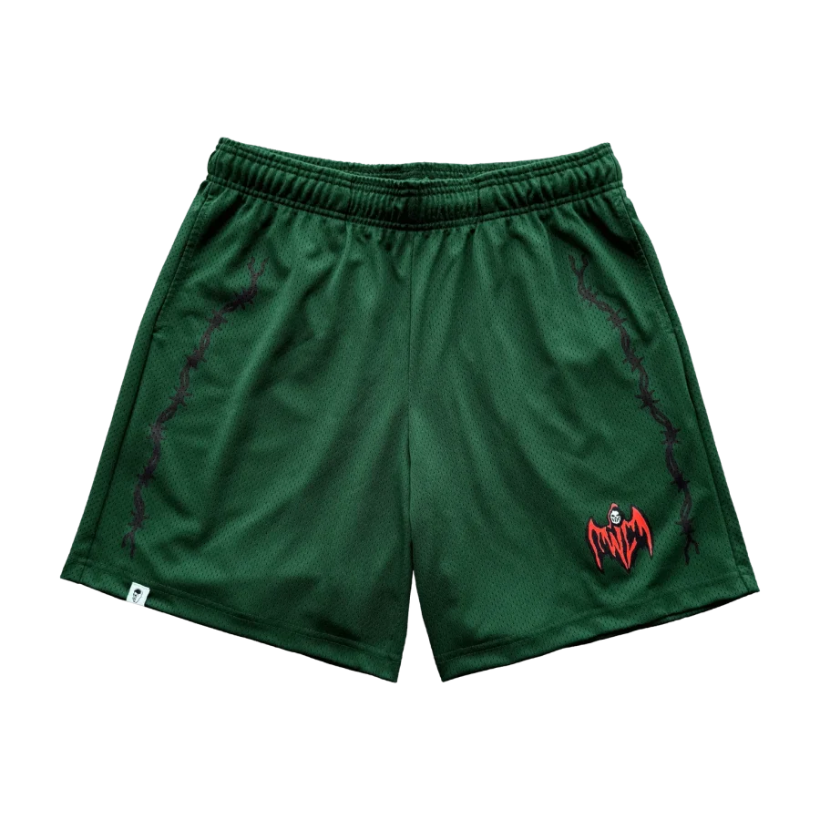 Bat Reaper Mesh Shorts – Green