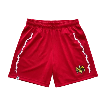 Bat Reaper Mesh Shorts – Red