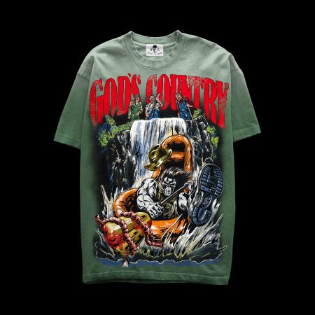 God’s Country T-Shirt – Sunfaded Green
