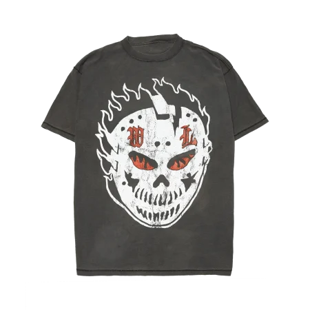 Fiery Glare Artifact Inside-Out Vintage T-Shirt – Black